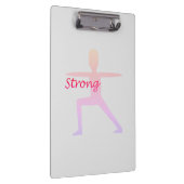 Strong Yoga Warrior Pose Klembord (Rechts)