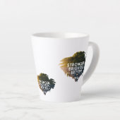 Stronger Brighter Better 2026 | Serene Floating Latte Mok (Rechterhoek)