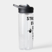 STRONGER EVERY DAY Water Bottle Gym Motivation Waterfles (Rechts)