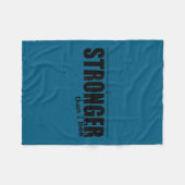 Stronger Than I Look D374 Gym Shirt _ Workout _ Mo Fleece Deken (Voorkant (Horizontaal))