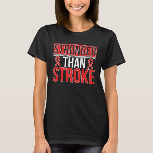 Stronger Than Stroke Survivor Stroke Awareness T-shirt (Voorkant)