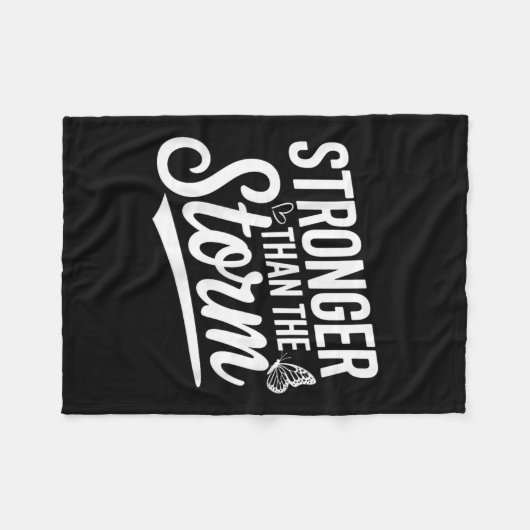 Stronger Than The Motivational Insrational Sitive  Fleece Deken (Voorkant (Horizontaal))