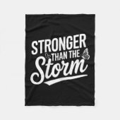 Stronger Than The Motivational Insrational Sitive  Fleece Deken (Voorkant)