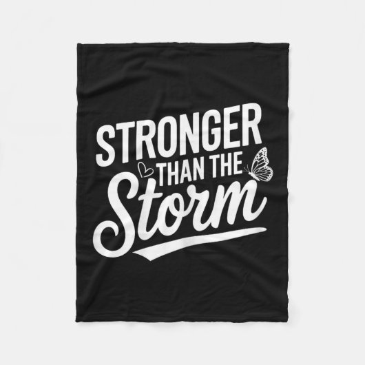 Stronger Than The Motivational Insrational Sitive  Fleece Deken (Voorkant)