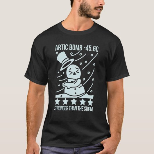 Stronger Than The Storm, Arctic Cyclone -45.6 Souv T-shirt (Voorkant)