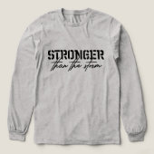Stronger than the storm, faith design for bright  Tri-Blend shirt (Voorkant)