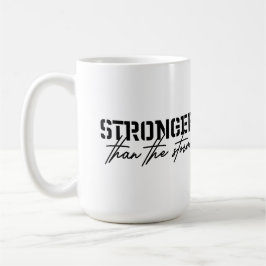 Stronger than the storm, faith inspired koffiemok