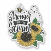 Stronger than the storm. sticker (Voorkant)