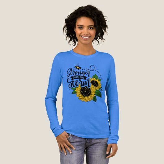 Stronger than the storm Tri-Blend shirt (Voorkant)