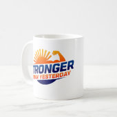 Stronger Than Yesterday Koffiemok (Voorkant links)