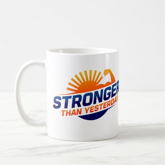 Stronger Than Yesterday Koffiemok (Links)