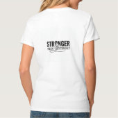 Stronger Than Yesterday – Women’s Motivational Gra T-shirt (Achterkant)