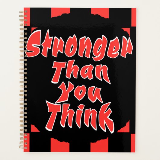 Stronger Than You Think Planner (Voorkant)