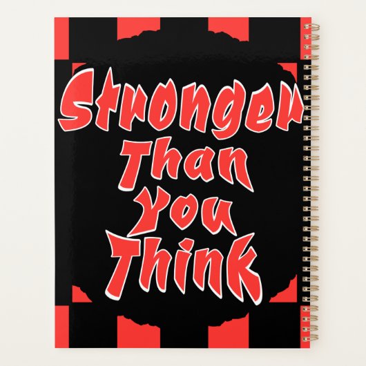 Stronger Than You Think Planner (Achterkant)