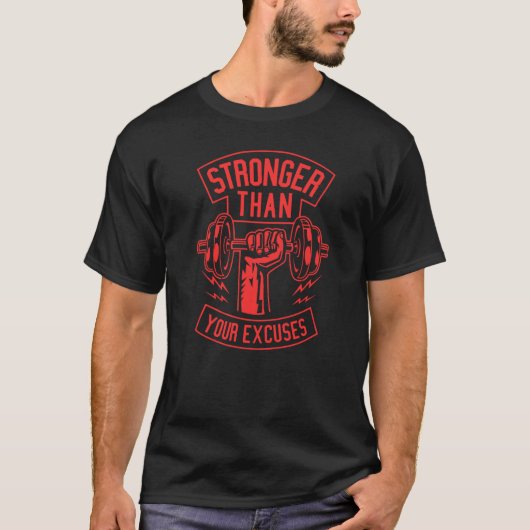 Stronger than your ecuses  gift t-shirt (Voorkant)