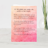 Stronger Together Hands & Tulips Womens Day Card Feestdagen Kaart (Achterkant)