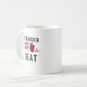 Stronger With Every Beat Heart Coffee Mug Koffiemok (Voorkant links)