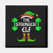 Strongest Elf Matching Family Group Christmas Part Magneet (Voorkant)