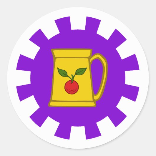 Stronghold of Greyfells Populace Badge Ronde Sticker (Voorkant)