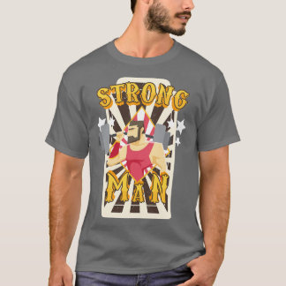 Strongman Circus Deadlifting Verjaardag T-shirt