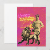 Strongman Funky, gewijzigde Art Birthday Kaart (Voorkant / Achterkant)