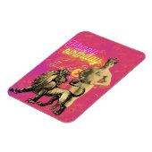  Strongman Funky Veranderde Kunst Birthday Magneet (Linkerzijde)