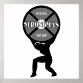 Strongman Weightlifter Poster (Voorkant)