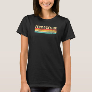 Strongsville Oh Ohio City Home Roots Retro 70s 80 T-shirt