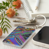 Strontium onder de microscoop sleutelhanger (Voorkant Rechts)