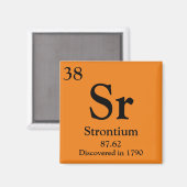 Strontium Periodic Table Magneet (Voorkant / Achterkant)