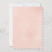 Strooi Baby shower Pastel Floral Gold Glam Kaart (Achterkant)