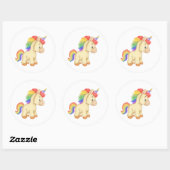 Strooi de wereld met magie ronde sticker (Vel)