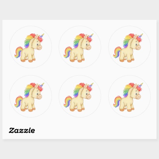 Strooi de wereld met magie ronde sticker (Vel)