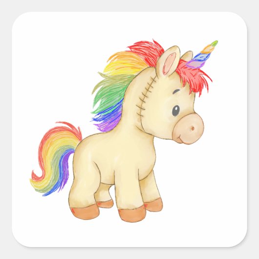 Strooi de wereld met magie vierkante sticker (Voorkant)