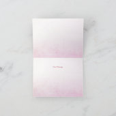 Strooi donuts roze lint dank u kaart (Binnen)