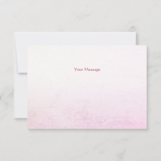 Strooi donuts roze lint dank u kaart (Achterkant)