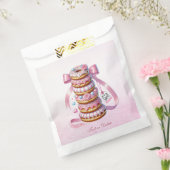 Strooi Donuts Roze Lint Favoriet Tassen Bedankzakje (Gezegeld)