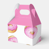 Strooi Donuts Waterverf Roze Baby shower Bedankdoosjes (Achterkant)