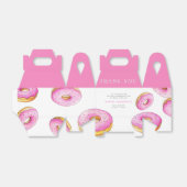 Strooi Donuts Waterverf Roze Baby shower Bedankdoosjes (Uitgevouwen)