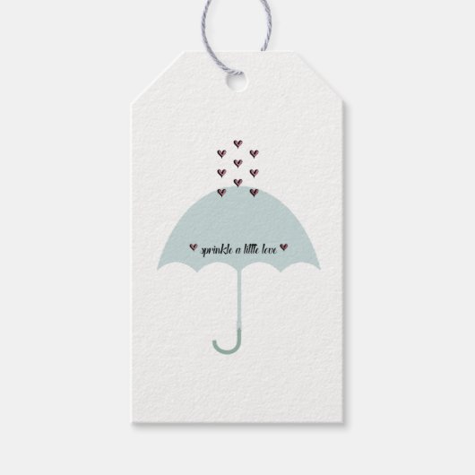 Strooi een beetje liefde viering feest douche cadeaulabel (Voorkant)