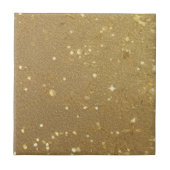 Strooi Gouden Glitter Wandhaard Achtergrond Tegeltje (Voorkant)