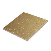 Strooi Gouden Glitter Wandhaard Achtergrond Tegeltje (Zijkant)