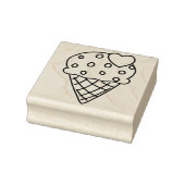 Strooi Heart Ice Cream Cone Rubberstempel (Stempel)