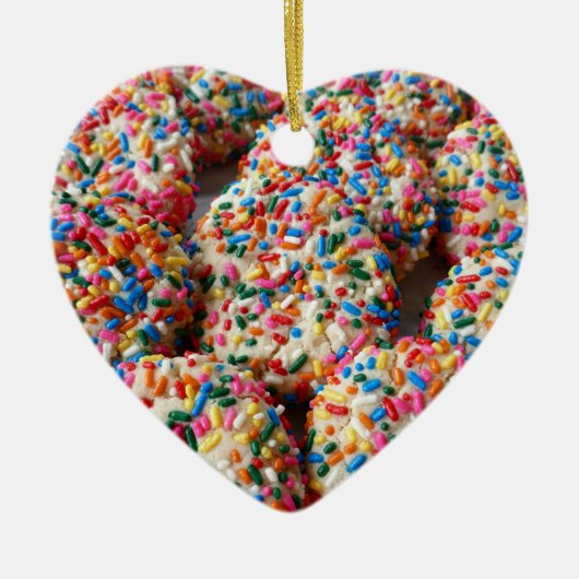 Strooi koekjes Leuke bakfotografie Keramisch Ornament (Voorkant)