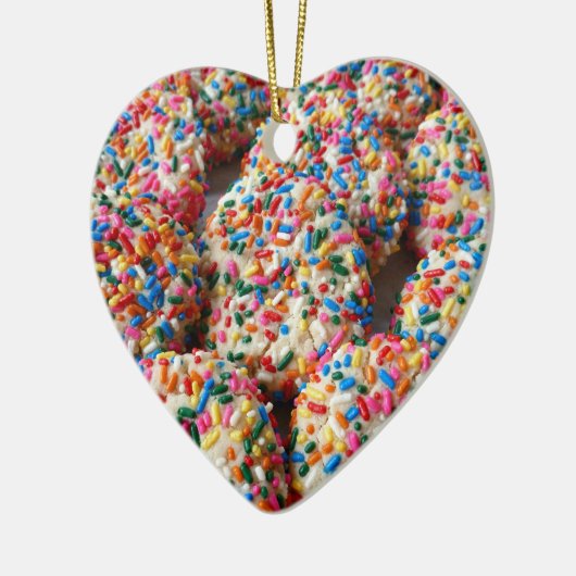 Strooi koekjes Leuke bakfotografie Keramisch Ornament (Links)