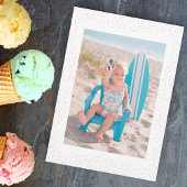 Strooi op de Fun Ice Cream 1e Verjaardag Foto Kaart