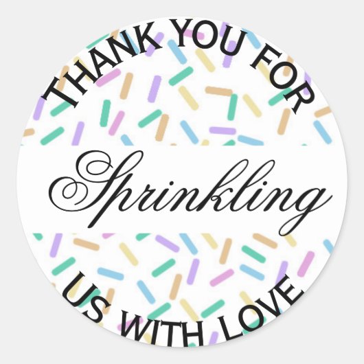 Strooi uw gunst Sticker (Voorkant)