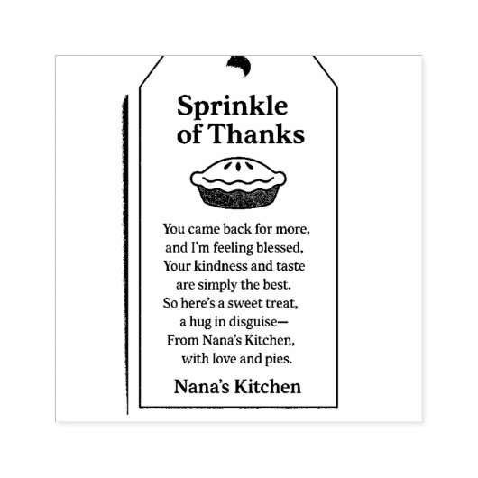 Strooi van Bedankt Stempel (Afrduk)