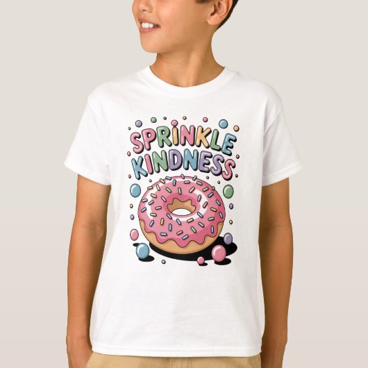 Strooi vriendelijkheid | Donut Kinder T-shirt (Voorkant)