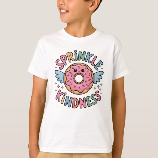 Strooi vriendelijkheid | Donut Kinder T-shirt (Voorkant)